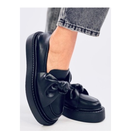 Stark Black bow moccasins - Inello