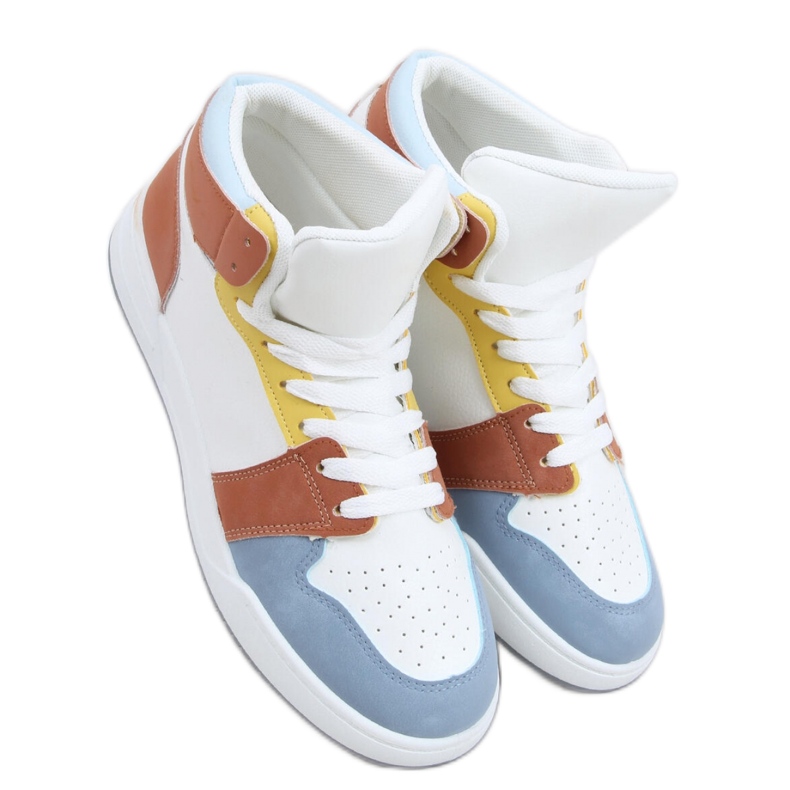 Women's high-top sports shoes white