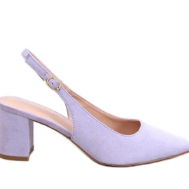 Soheil LT.PURPLE open heel pumps - Inello