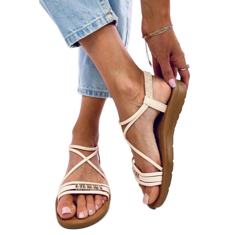 Rostani Beige women's sandals - Inello