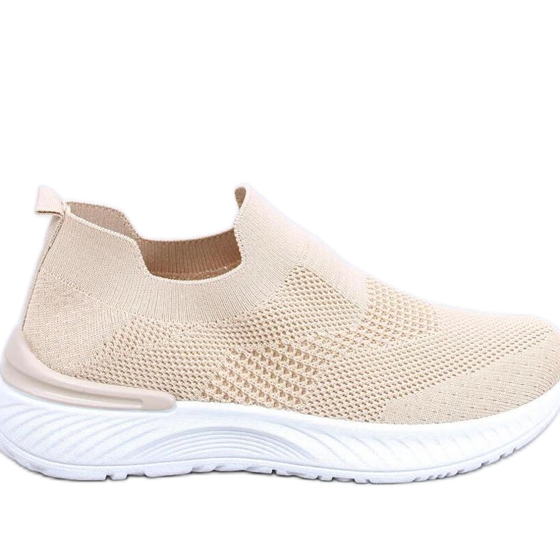 Suare Beige sock sports shoes - Inello