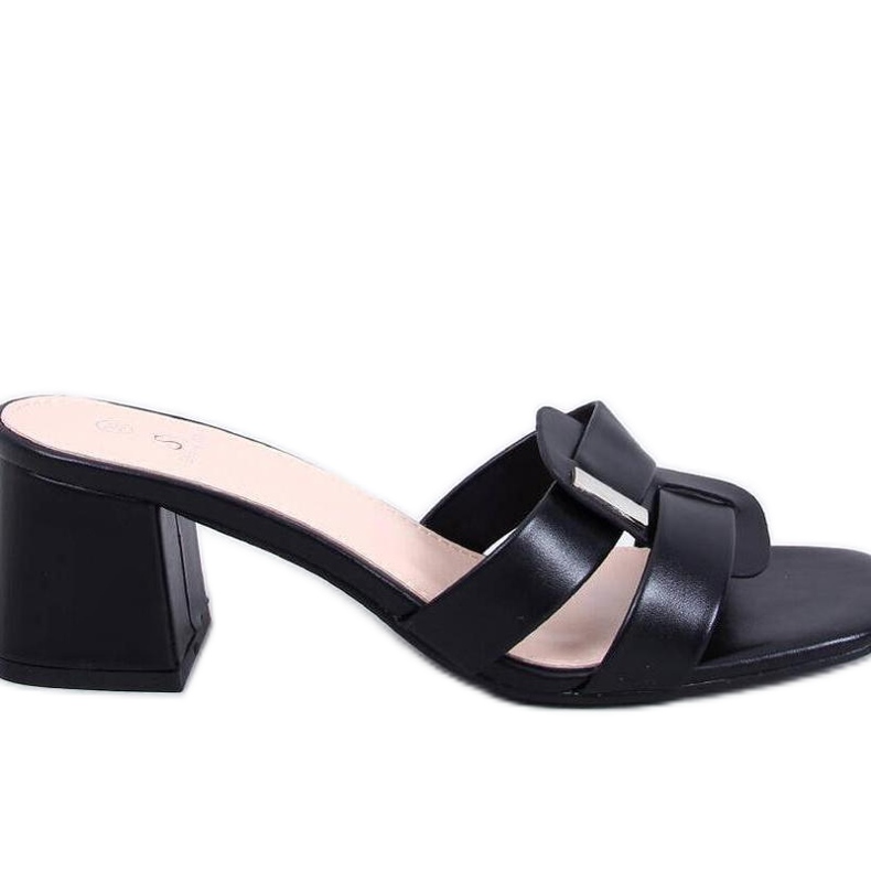 Sandal Elegant high-heeled flip-flops Lafar Black - Inello