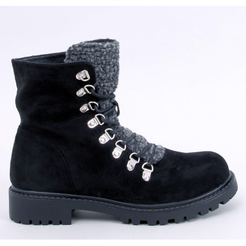 Leggs Black lace-up boots - Inello