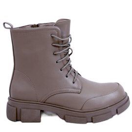 Coley Olive lace-up ankle boots - Inello green
