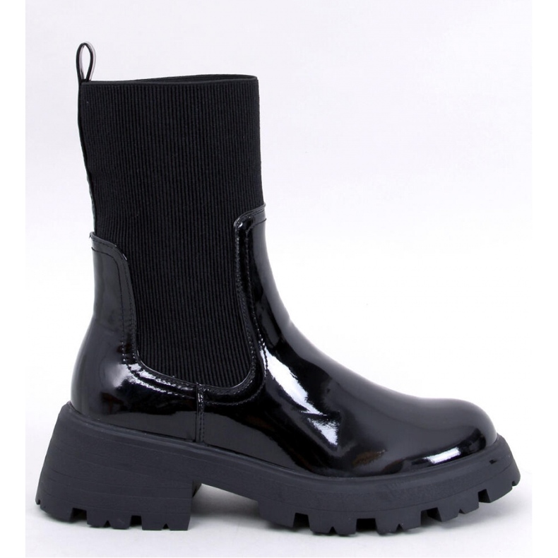 Batson Black lacquered Chelsea boots - Inello