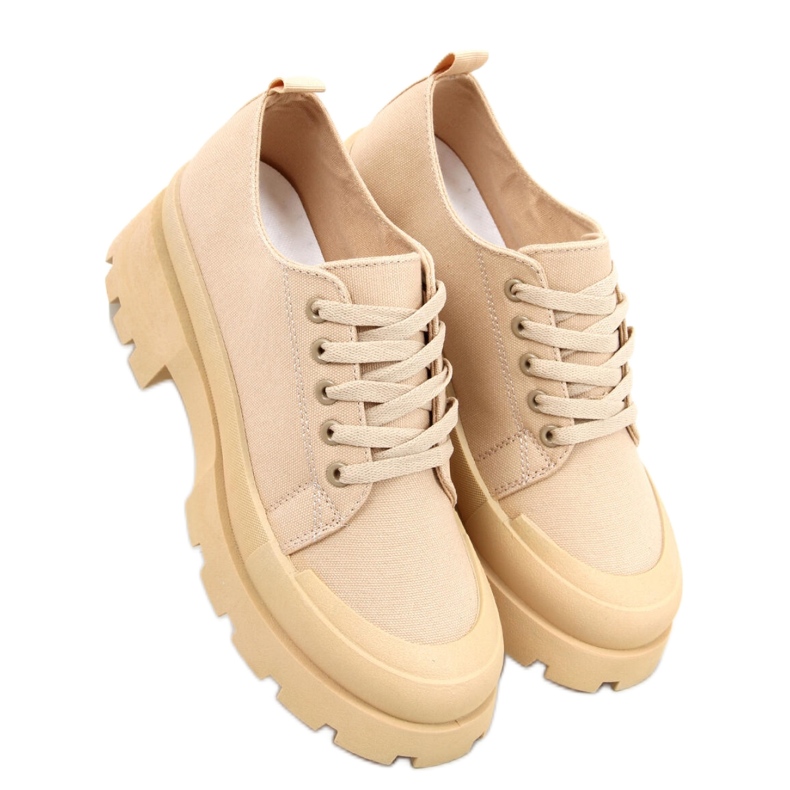 Golv Khaki hiking sneakers - Inello beige