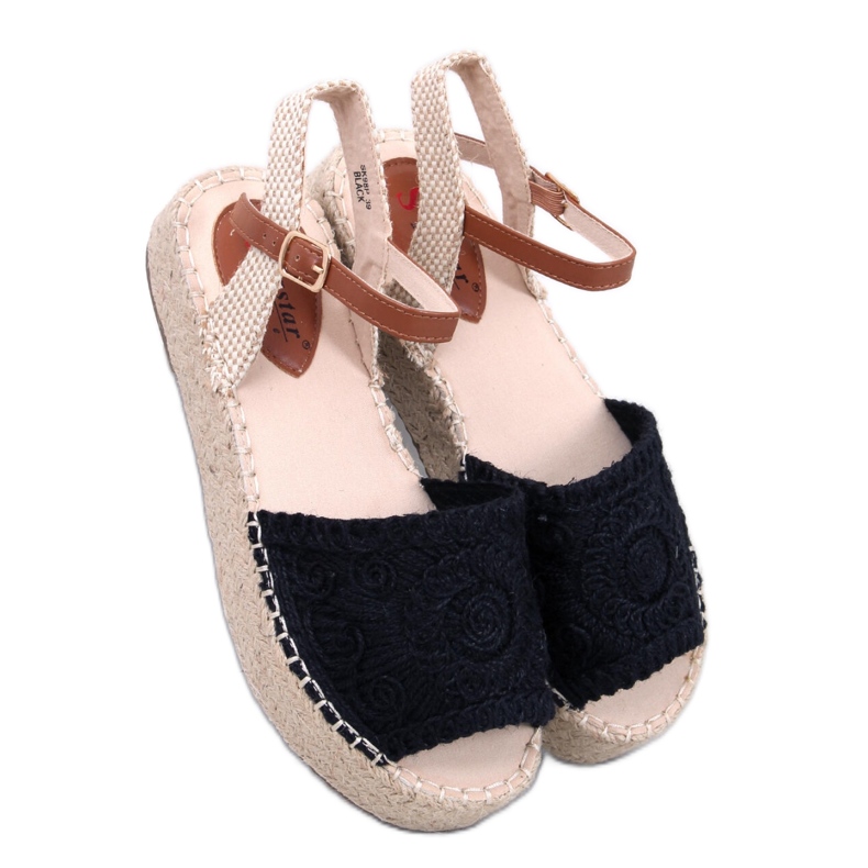 Boho Ingram Black espadrille sandals - Inello