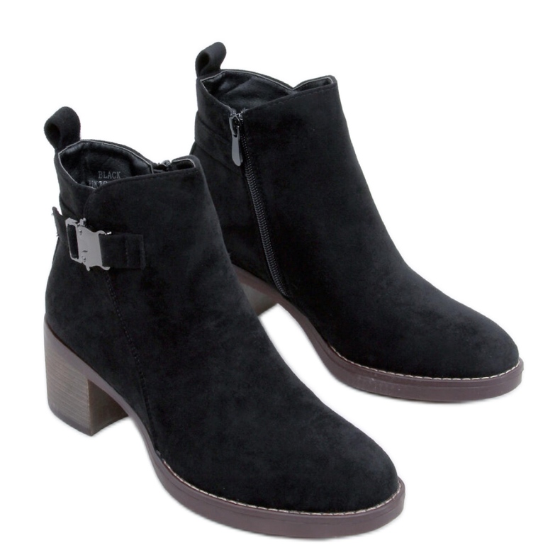 Classic high-heeled ankle boots Marsha Black - Inello