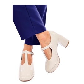 Moreton Beige platform pumps - Inello