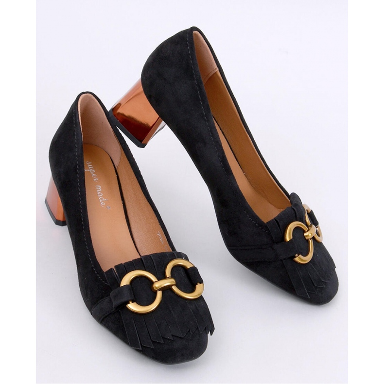 Weinn Black copper heel pumps - Inello