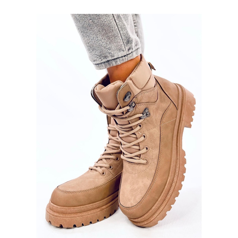 Mathen Khaki trapper ankle boots - Inello brown