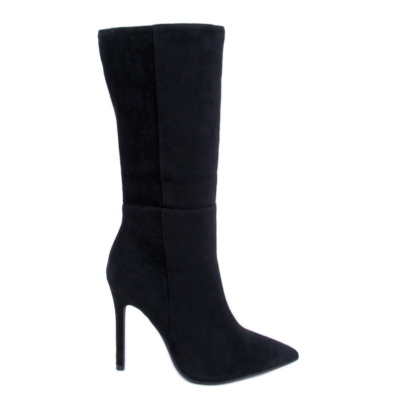 Classic suede stiletto boots Marissa Black - Inello