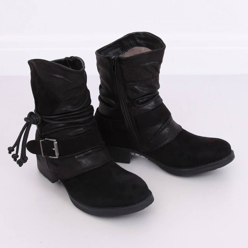 Military Boots Black 201802-11B Black - Inello