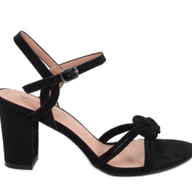 Hally Black high-heeled sandals - Inello