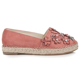Marquiz Slip-on low shoes with decorations pink