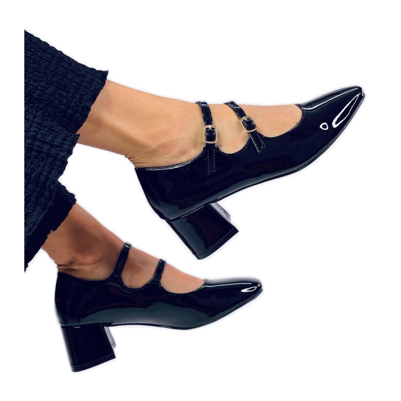 Mary Jane Kerley Black high-heeled pumps - Inello