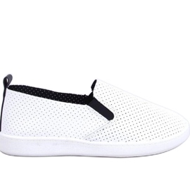 Jousse WHITE/BLACK slip-on sneakers - Inello