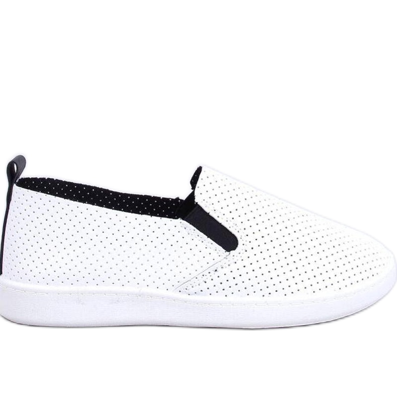 Jousse WHITE/BLACK slip-on sneakers - Inello