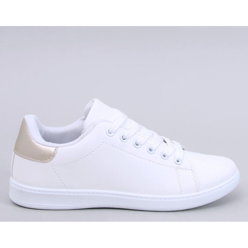 Wilder Gold women's sneakers - Inello white