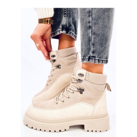 Mathen Beige trapper boots - Inello