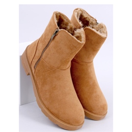 Kallen Camel flat ankle boots - Inello brown