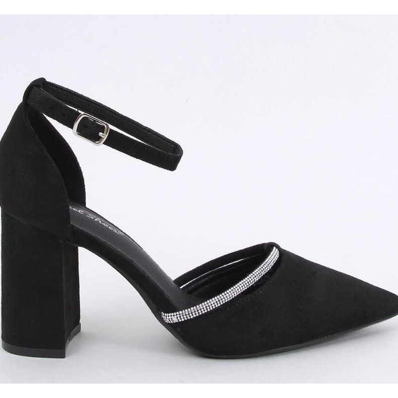 Ayari Black strappy high-heeled pumps - Inello