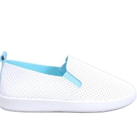 Jousse WHITE/BLUE slip-on sneakers - Inello
