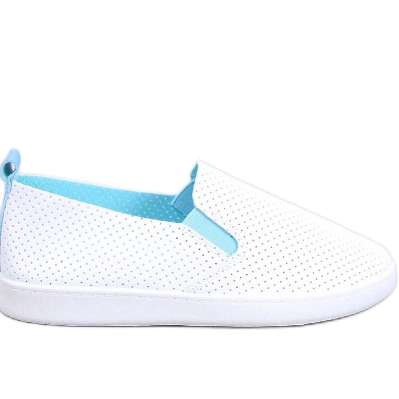 Jousse WHITE/BLUE slip-on sneakers - Inello Jousse WHITE/BLUE slip-on sneakers - Inello