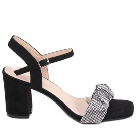 Dash Black wide heel sandals - Inello