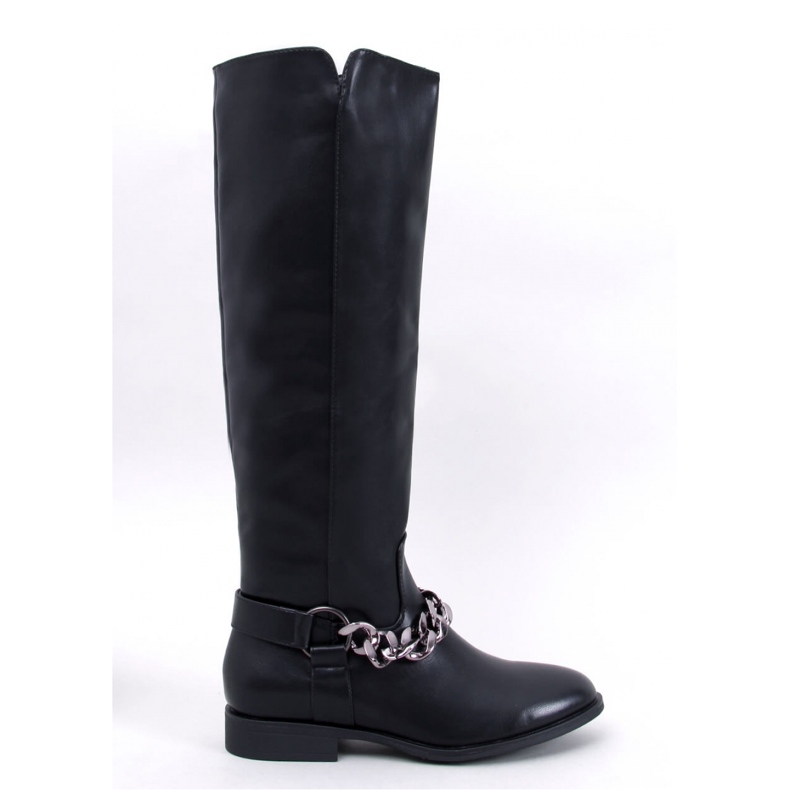 Daigle Black women's full-grain boots - Inello