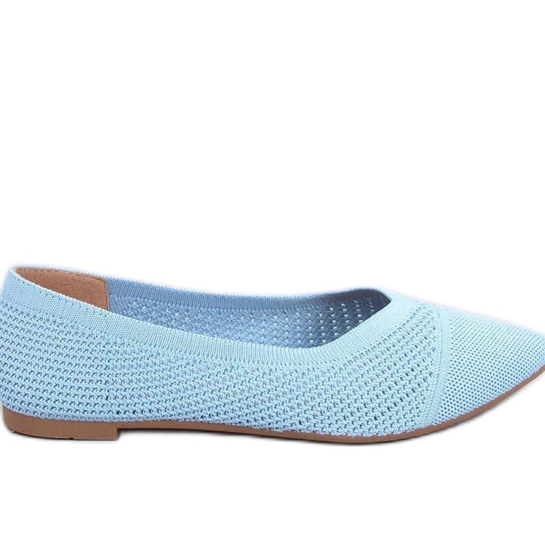 Openwork almond ballerinas Sotty Blue - Inello