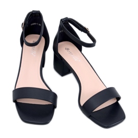 Bronx Black high-heeled sandals - Inello