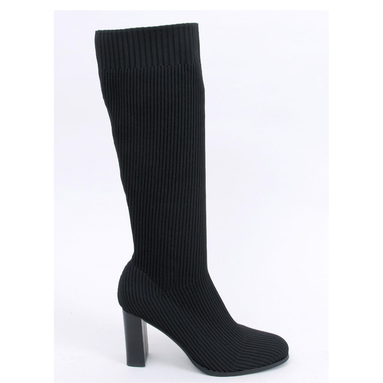 Claudia Black high-heeled sock boots - Inello