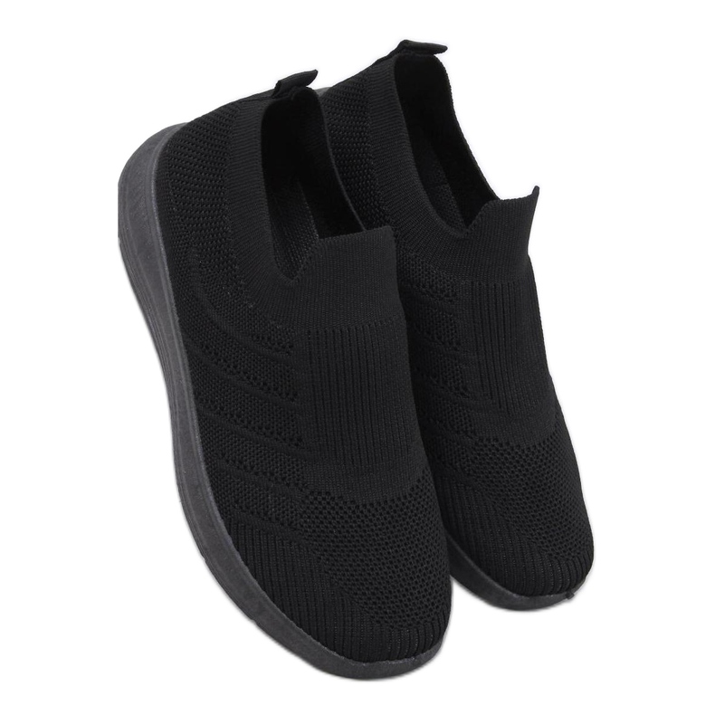 Groppi Allblack slip-on sock shoes - Inello