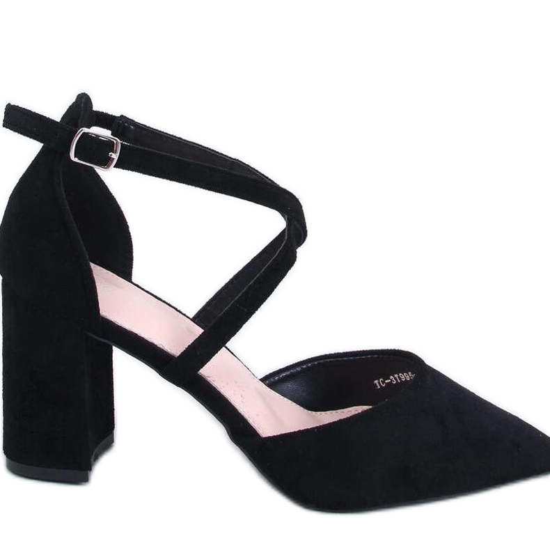 Thoiss Black cross-strap pumps - Inello