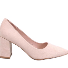 Clairay Beige wide heel pumps - Inello