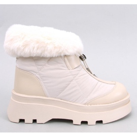 Tavaris Beige snow boots with fur - Inello Tavaris Beige snow boots with fur - Inello