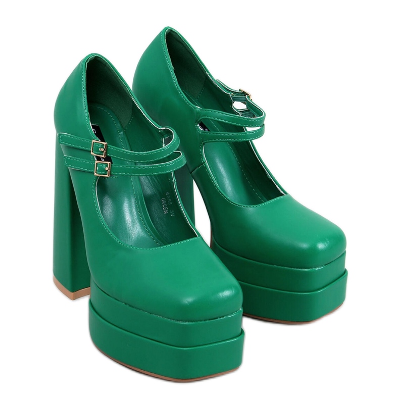 Loit Green platform pumps - Inello