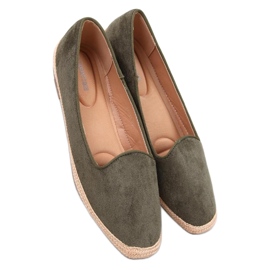 Women's ballet espadrilles Ballot Olive - Inello green