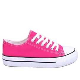 Classic women's sneakers Fargis Fuchsia - Inello pink Classic women's sneakers Fargis Fuchsia - Inello pink