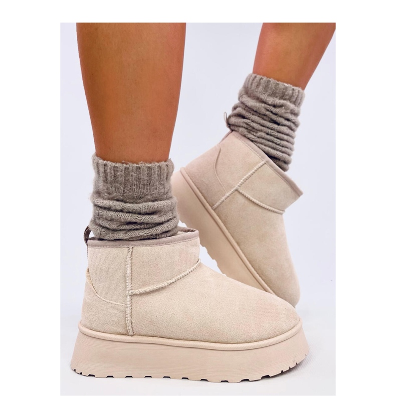Rodmans Beige - Inello short platform shoes