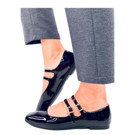 Patent Mary Jane Liths Black ballet flats - Inello