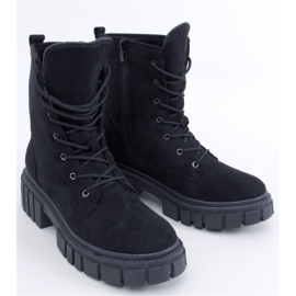 Kelis Black lace-up ankle boots - Inello