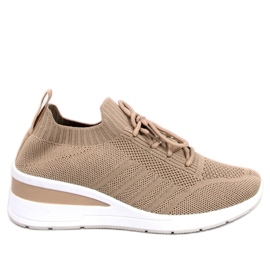 Leakes Khaki wedge sports shoes - Inello brown