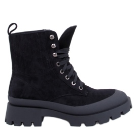 Demps Black trekking boots - Inello