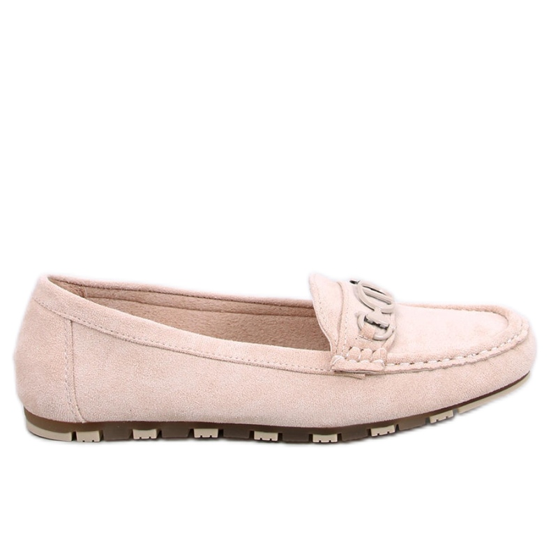 Trabei Beige women's suede moccasins - Inello