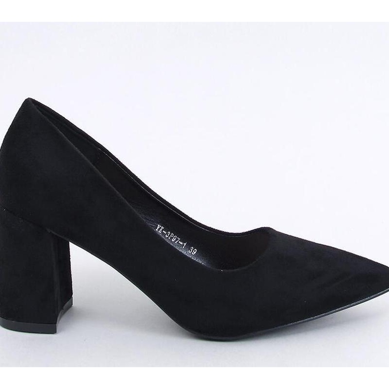 Clairay Black wide-heeled pumps - Inello