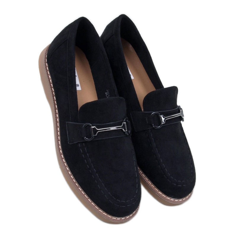 Women's suede moccasins States Black - Inello