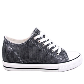 Foss Black wedge sneakers - Inello Foss Black wedge sneakers - Inello