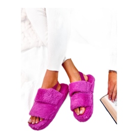 Rhodes Fuchsia women's slippers with elastic band - Inello pink Rhodes Fuchsia women's slippers with elastic band - Inello pink